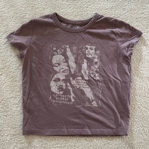 hollister graphic baby tee